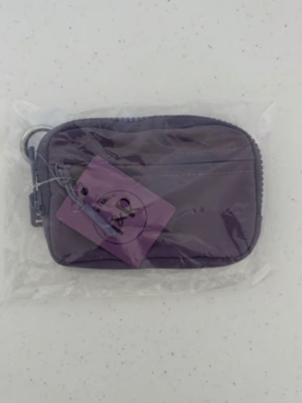 Iris Nylon Zipper Wallet - Cloud Purple